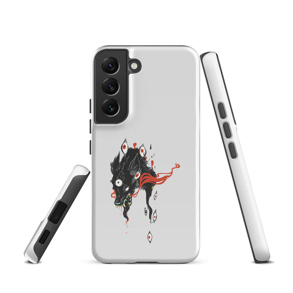 Wolf, Tough case for Samsung® featuring a unique wolf illustration, impact-resistant and dual-layer design for Samsung Galaxy S22.