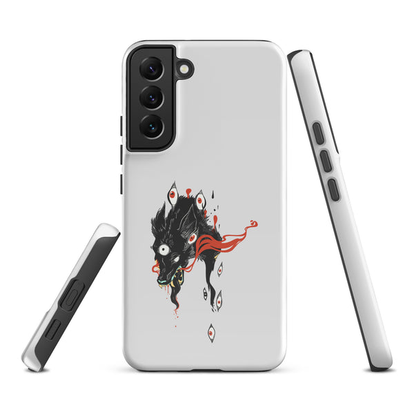 Wolf, Tough case for Samsung® with original wolf illustration, impact-resistant for Galaxy S22 Plus.