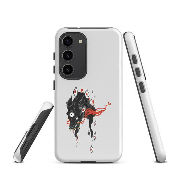 Wolf, Tough case for Samsung® featuring unique wolf illustration, glossy finish, and designed for Samsung Galaxy S23.