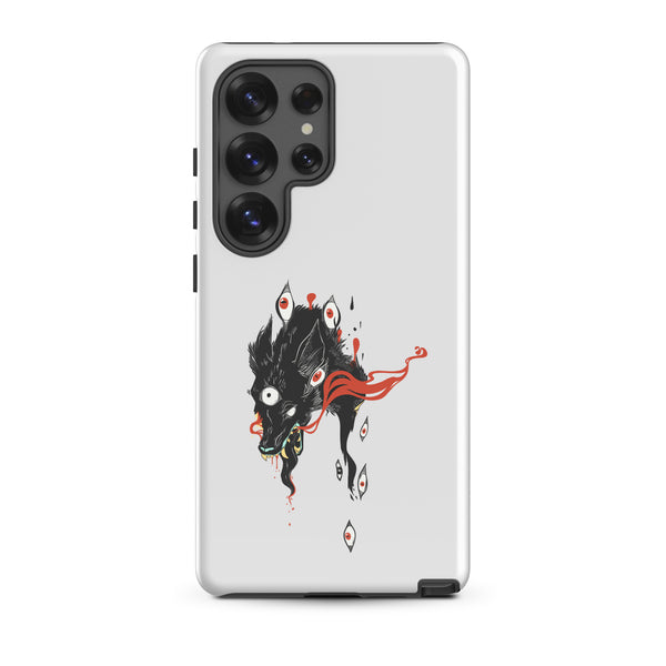 Wolf, Tough case for Samsung® featuring original wolf illustration and impact-resistant design.