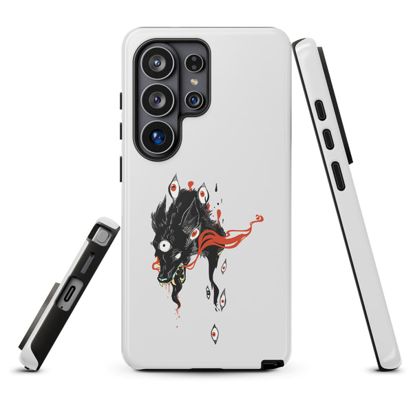Wolf, Tough case for Samsung® featuring original wolf illustration and dual-layer shock protection.