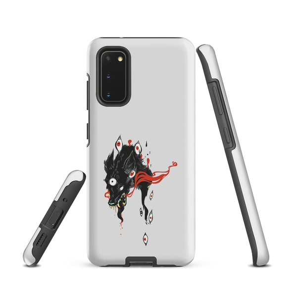 Wolf, Tough case for Samsung® featuring a unique wolf illustration on a durable matte design.