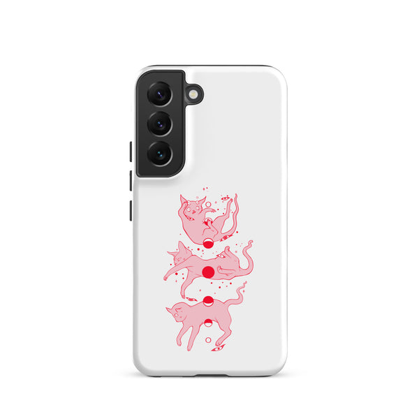 Cat Phases, Tough case for Samsung® featuring original illustration of cat phases.