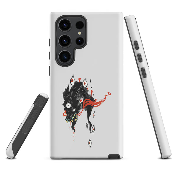 Wolf, Tough case for Samsung® featuring original wolf illustration, matte finish and durable dual-layer design.