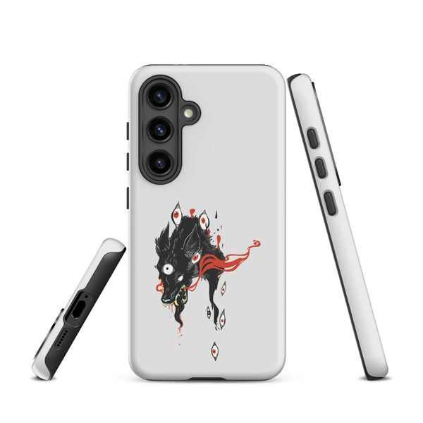 Wolf, Tough case for Samsung® featuring a unique wolf illustration, compatible with Samsung Galaxy S24.