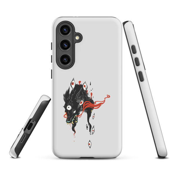 Wolf, Tough case for Samsung® featuring an original wolf illustration with a matte finish for added protection.