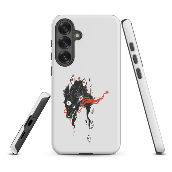 Wolf, Tough case for Samsung® featuring original wolf illustration, matte finish, impact-resistant for Samsung Galaxy S25 Plus.