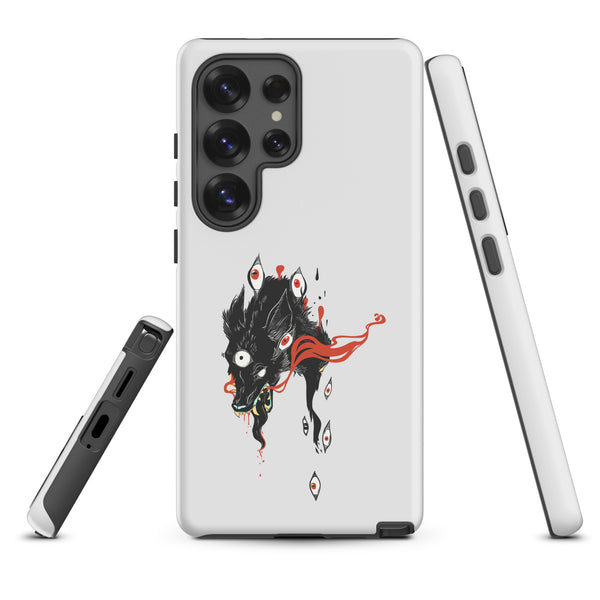 Wolf, Tough case for Samsung® with original wolf illustration, impact-resistant design, compatible with Samsung Galaxy S25 Ultra.