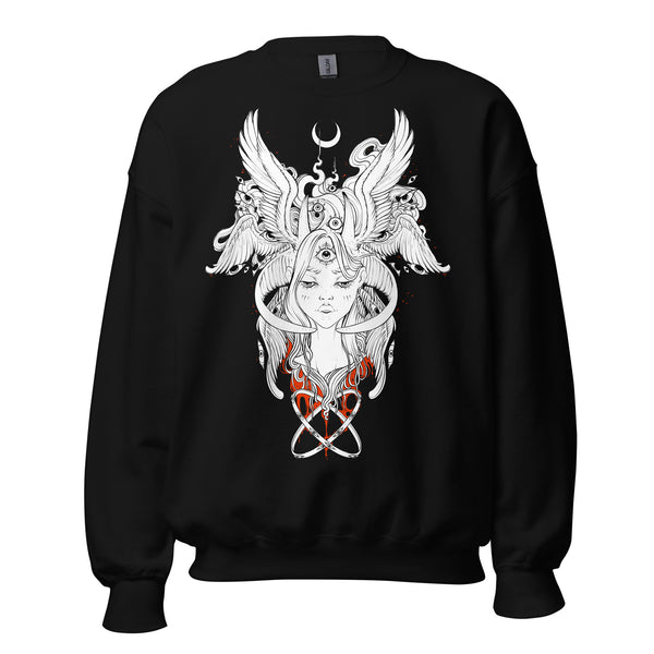 gifts for goths angel sweatshirt