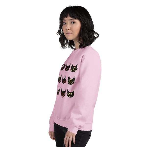 Cat Faces, Unisex Sweatshirt