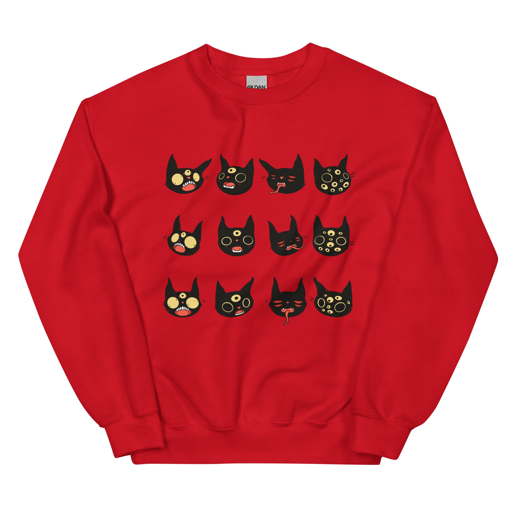 Cat Faces, Unisex Sweatshirt