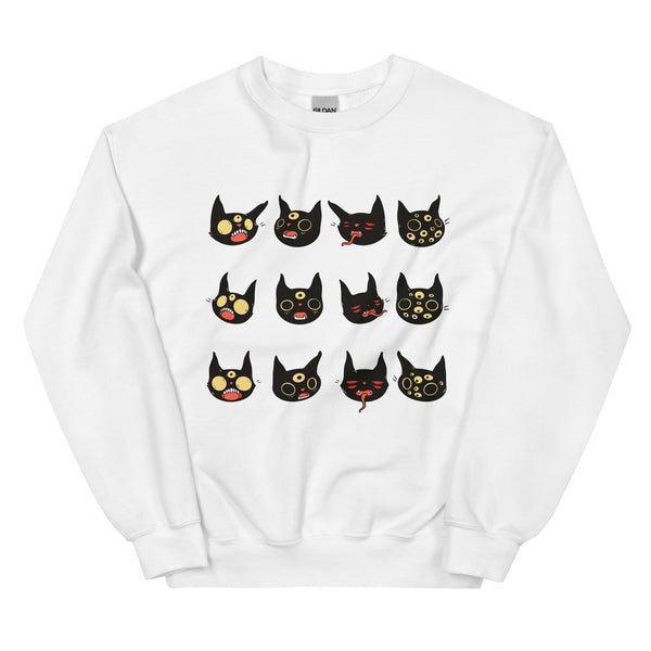 Cat Faces, Unisex Sweatshirt