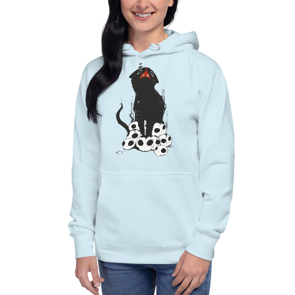 Cat And Skulls 2, Unisex Hoodie