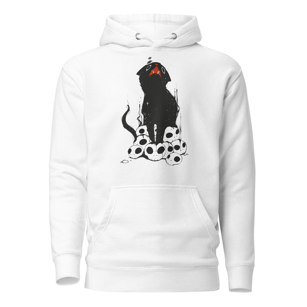 Cat And Skulls 2, Unisex Hoodie