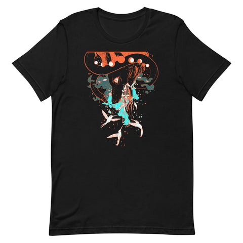 Fox And Hummingbirds, Unisex T-Shirt