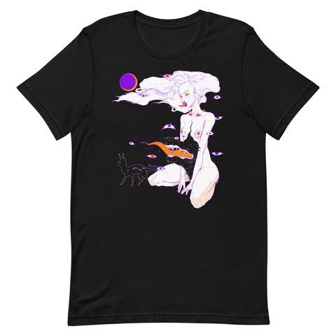 Witch Monster And Cat, Unisex T-Shirt