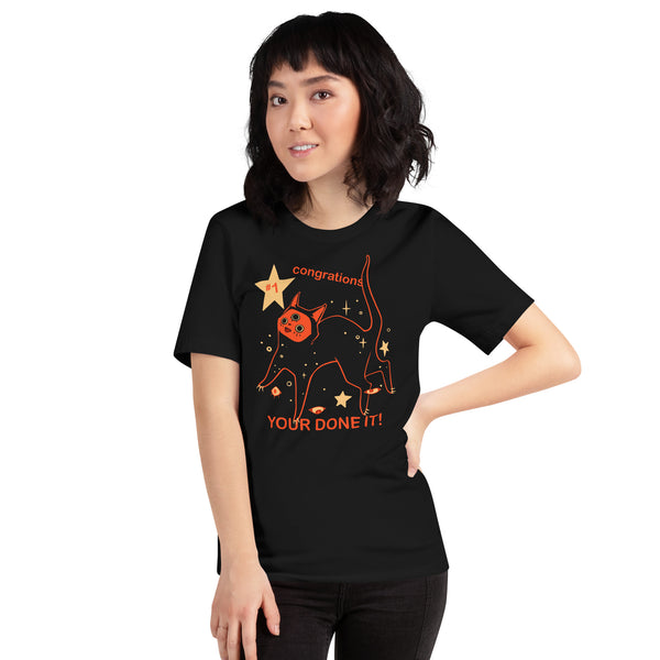 Orion The Black Cat Congrations, Unisex T-Shirt