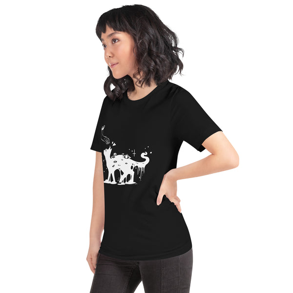 Witchy Cat, T-Shirt, Whimsigoth Clothing