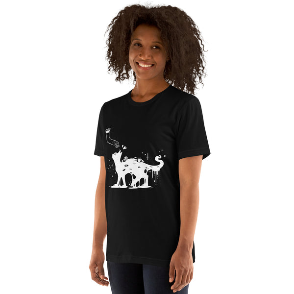 Witchy Cat, T-Shirt, Whimsigoth Clothing