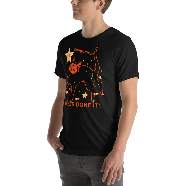 Orion The Black Cat Congrations, Unisex T-Shirt
