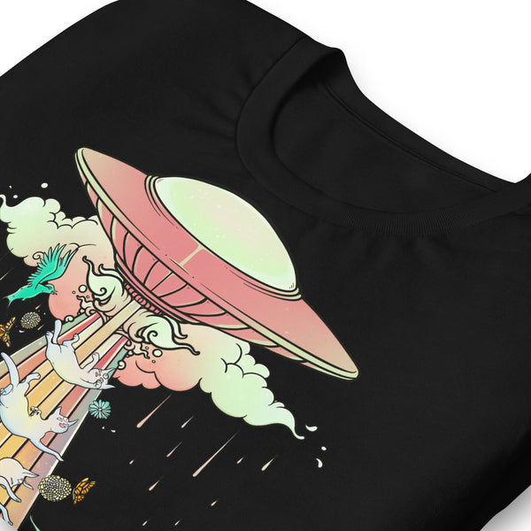 UFO & Cats, Unisex T-Shirt