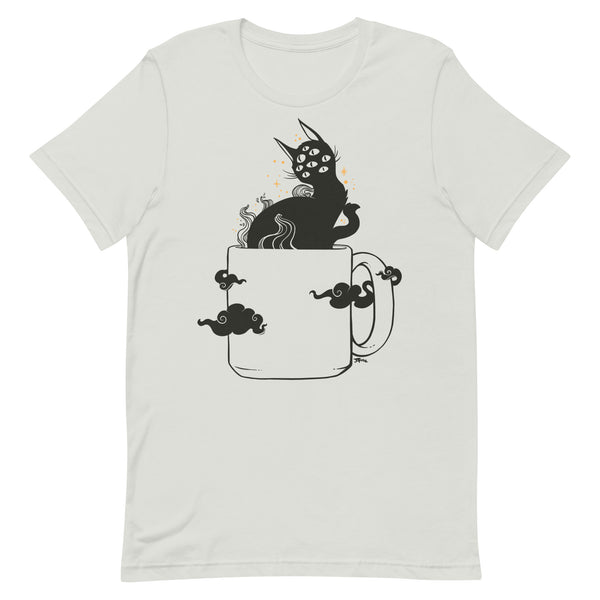 Cat In Coffee Cup, Unisex T-Shirt
