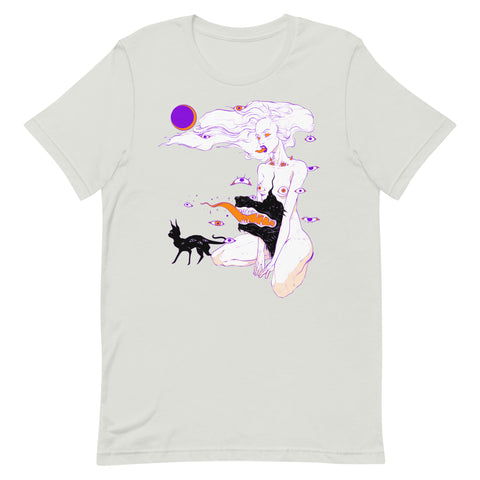 Witch Monster And Cat, Unisex T-Shirt