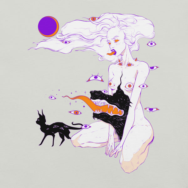Witch Monster And Cat, Unisex T-Shirt