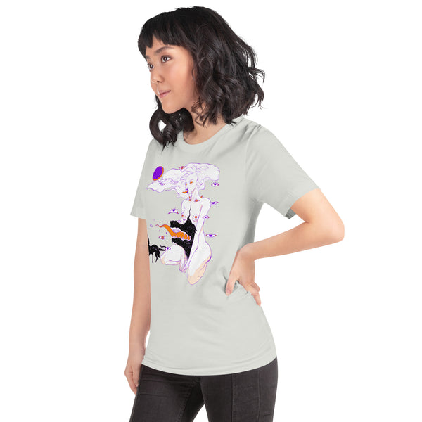 Witch Monster And Cat, Unisex T-Shirt