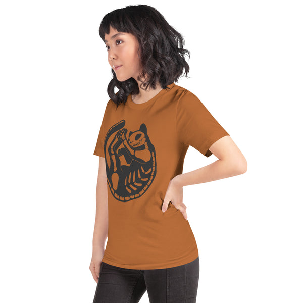 Cat Skeleton, Unisex T-Shirt