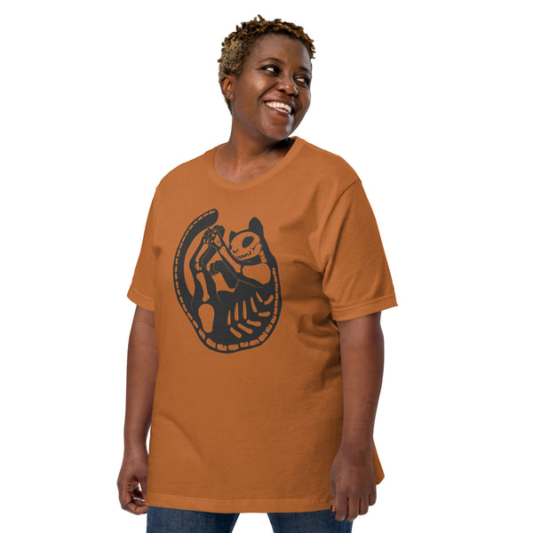 Cat Skeleton, Unisex T-Shirt