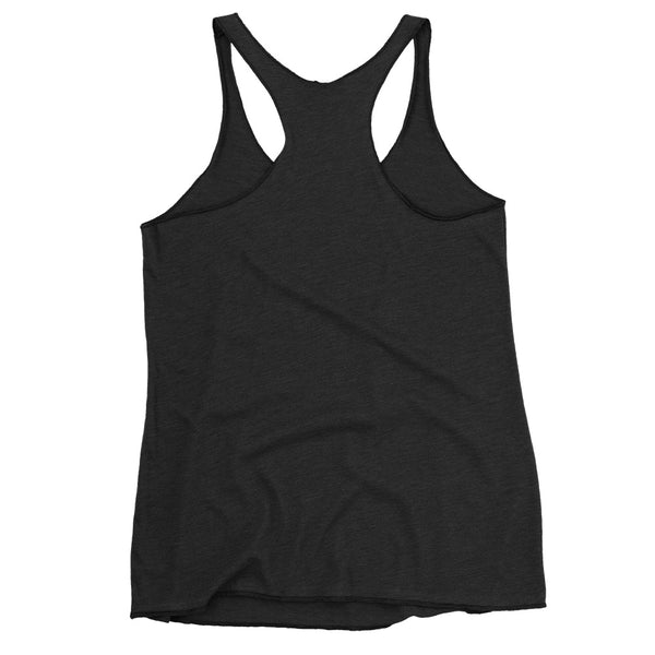 Amgry Orion, Racerback Tank Top in black, featuring a racerback style and ultra-soft tri-blend fabric.