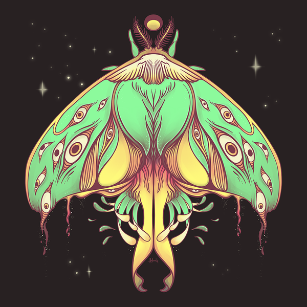 Luna Moth, Matte Art Print Poster