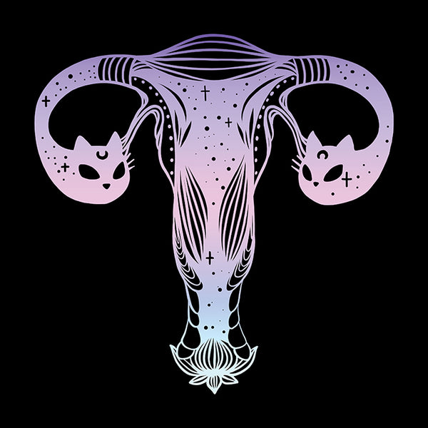 cat head uterus artwork