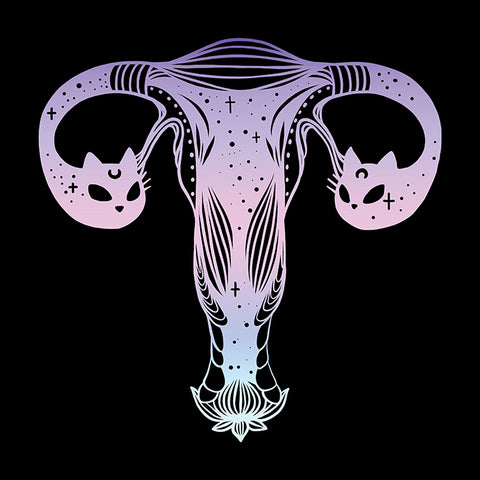 cat head uterus artwork