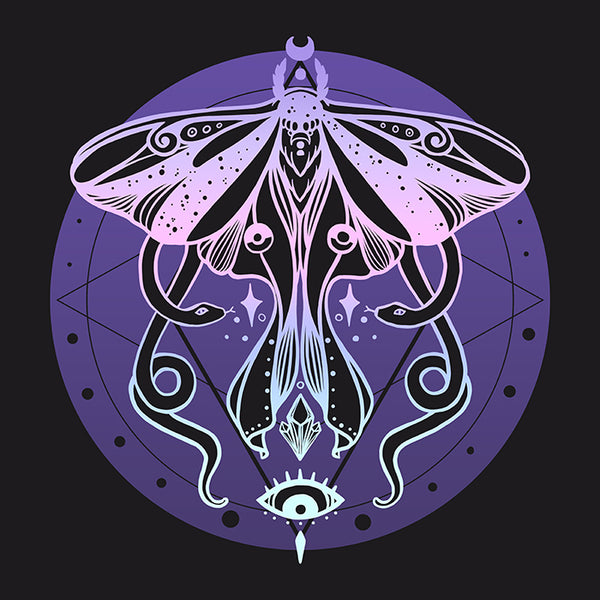 luna moth artwork