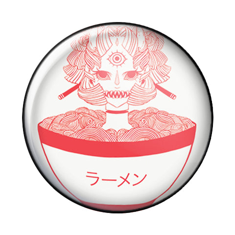 Monster Girl Ramen, 1-Inch Pin Button