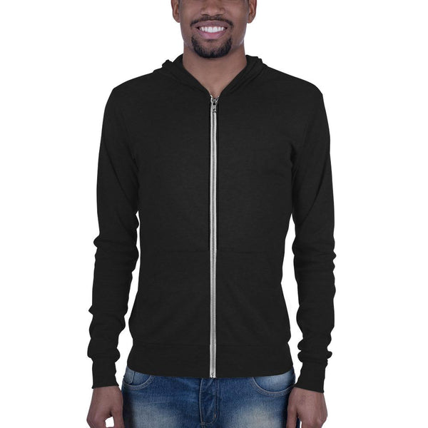 Fox Pentagram, Unisex Lightweight Hoodie, Black