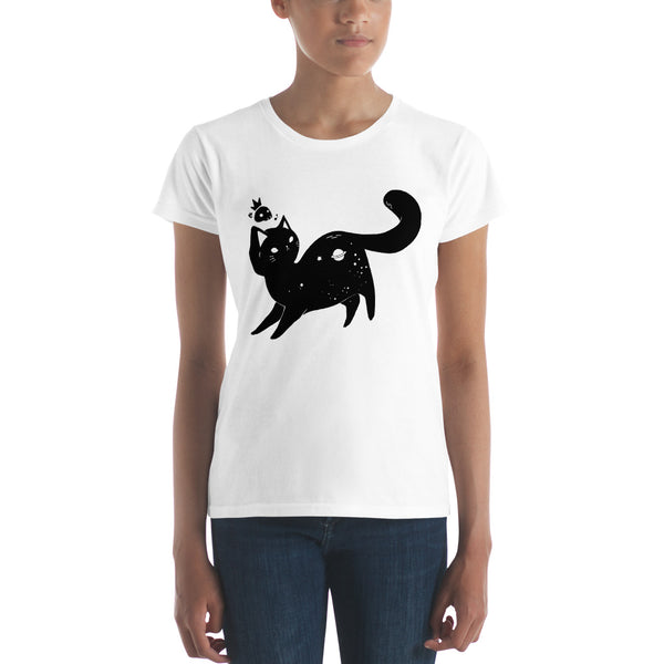 Space Cat, Ladies T-Shirt