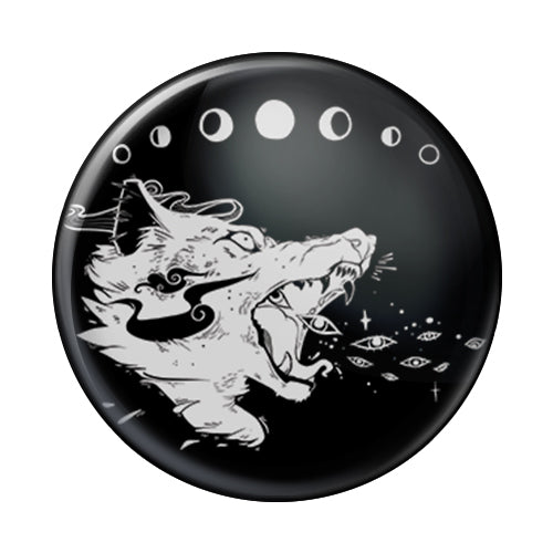 Wolf, 1-Inch Pin Button