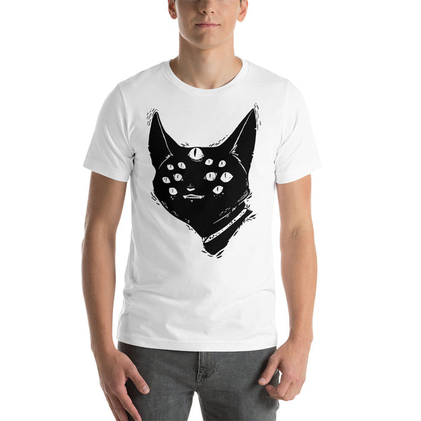 Many Eyed Monster Cat, Unisex T-Shirt
