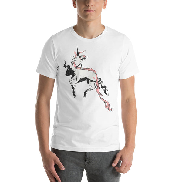 Weird Unicorn, Unisex T-Shirt, White