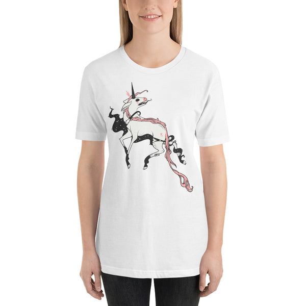 Weird Unicorn, Unisex T-Shirt, White