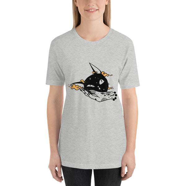 Squishy Cat Head, Unisex T-Shirt, Athletic Heather