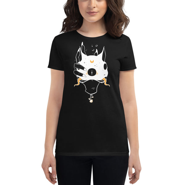 Two Headed Cat, Ladies T-Shirt