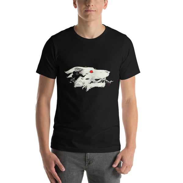 Wolf, Unisex T-Shirt, Black