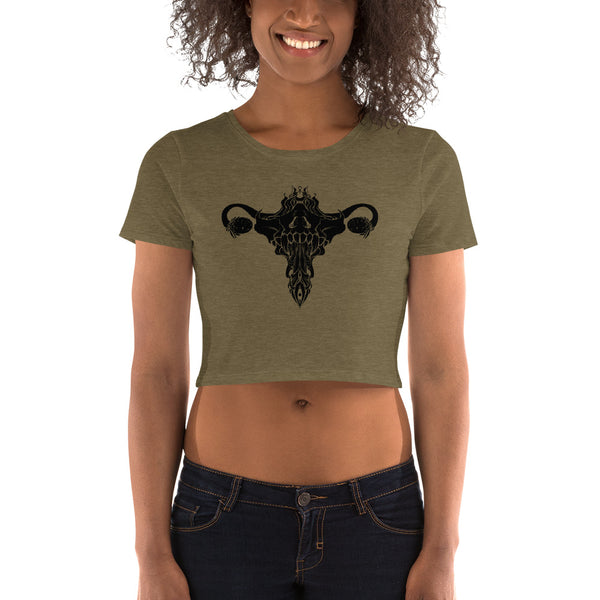 Death Metal Uterus, Women’s Crop Top