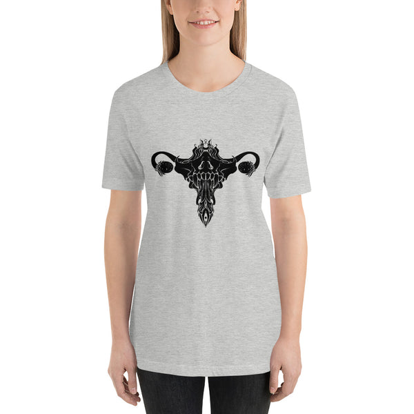 Death Metal Uterus, Unisex T-Shirt, Athletic Heather