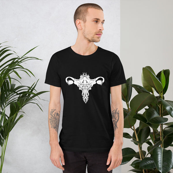 Death Metal Uterus, Unisex T-Shirt, Black