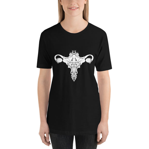 Death Metal Uterus, Unisex T-Shirt, Black